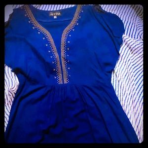 Blue Flowy Dress